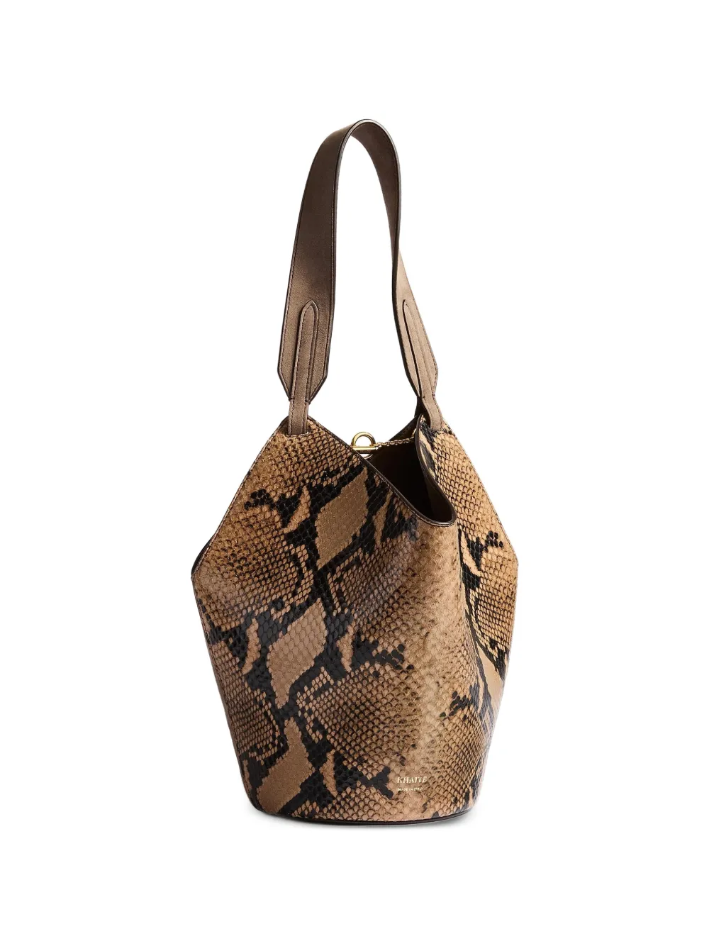 KHAITE Borsa tote Lotus mini - Marrone
