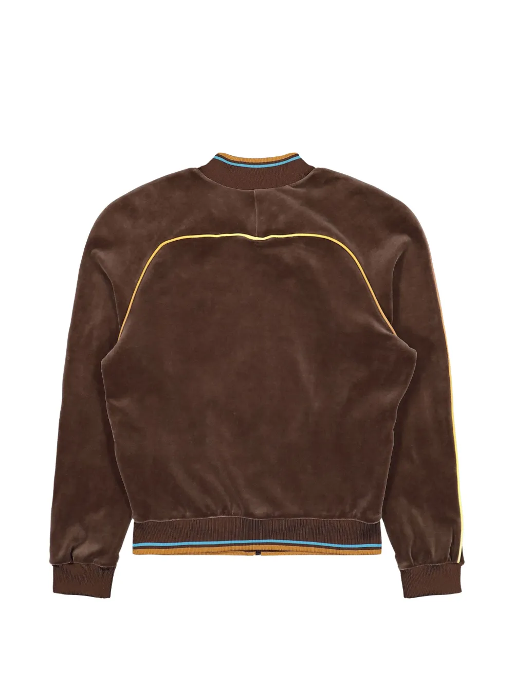 Casablanca Velour fluwelen jack met logopatch Bruin