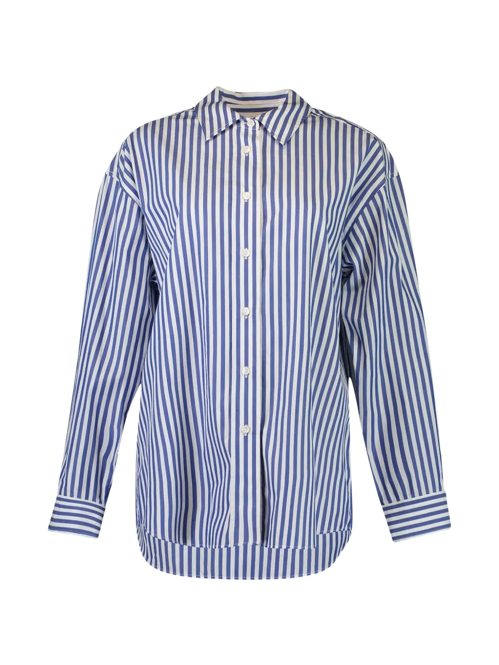 La Ligne Gestreiftes Shelby Hemd - Blau