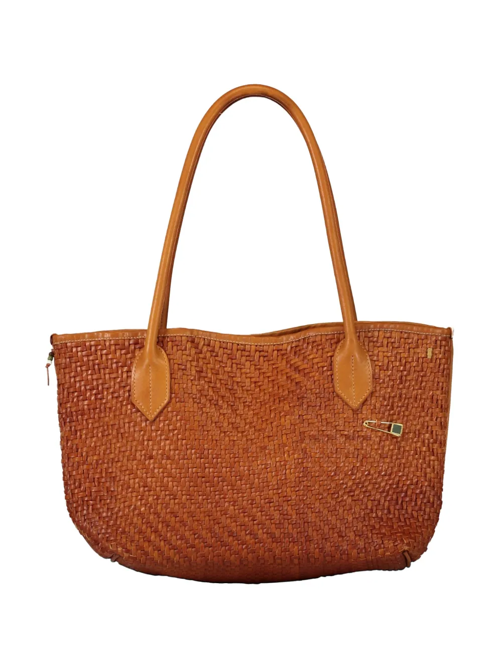 Nick Fouquet Sable woven-leather tote bag - Marrone
