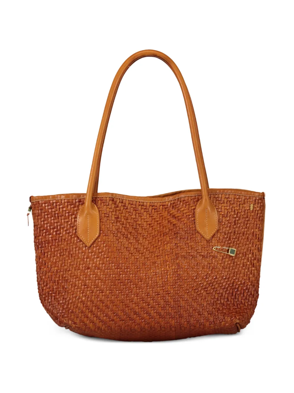 Nick Fouquet Sable woven-leather tote bag - Marrone