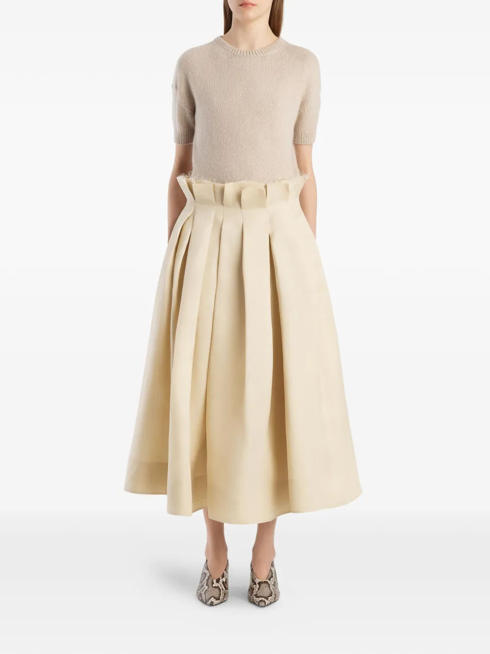  Khaite Jersey Golden - Neutro 
