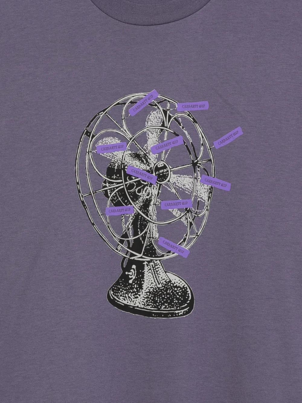 Carhartt WIP Fan T-shirt met logopatch Paars