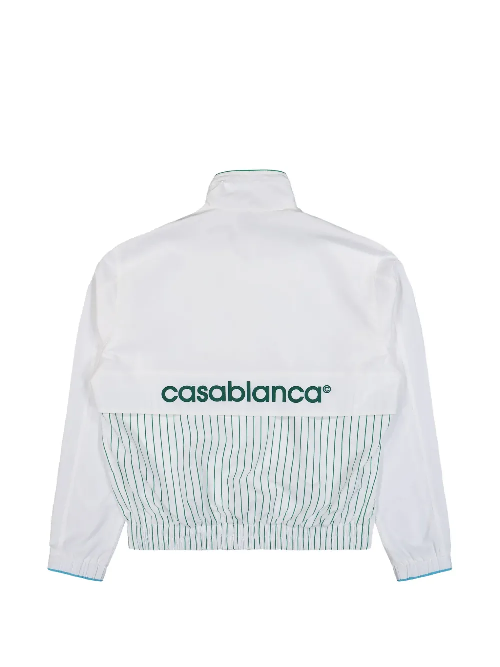 Casablanca Jack met bloemenprint en krijtstreep Wit