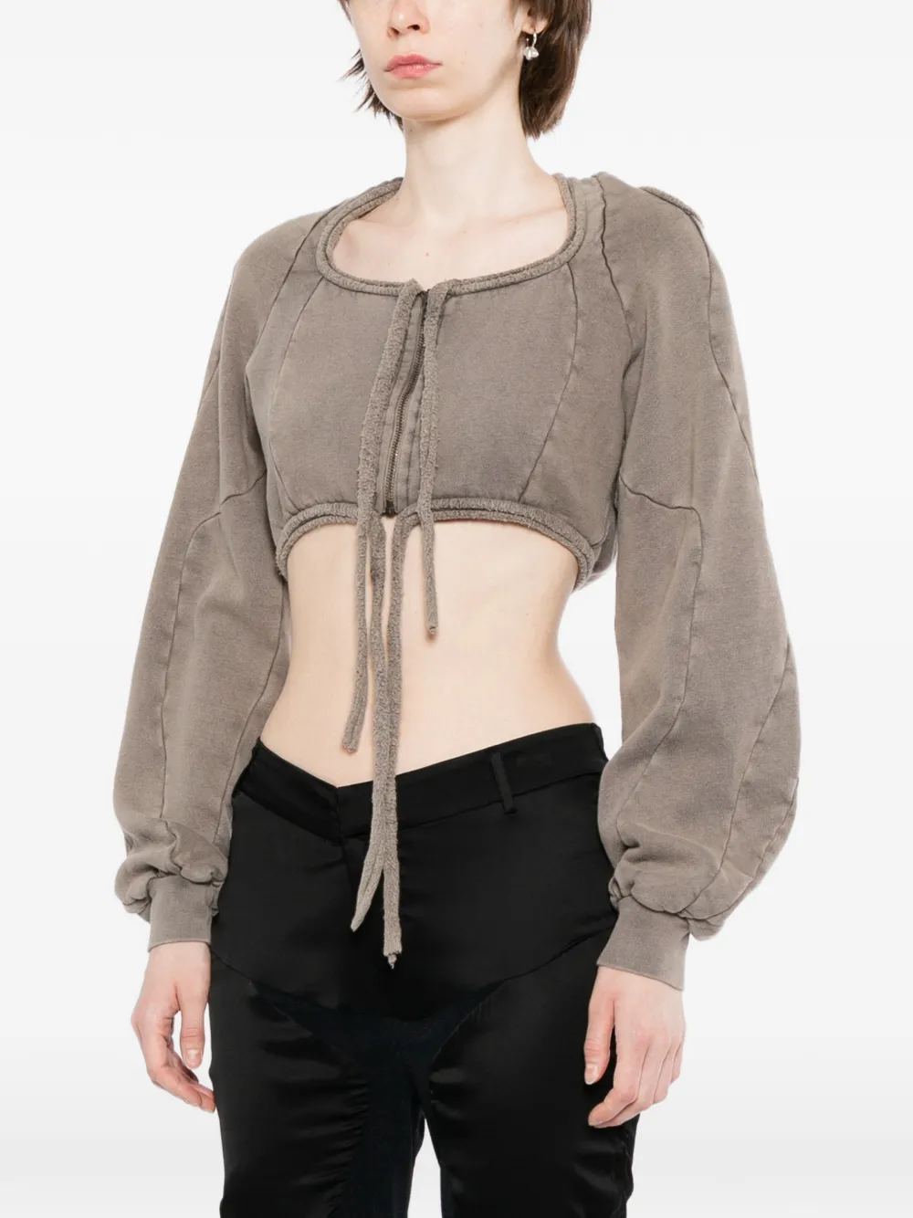 Ottolinger Cropped hoodie Bruin