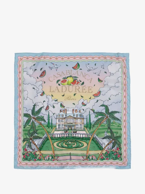 Casablanca Seidenschal mit Ladure-Motiv
