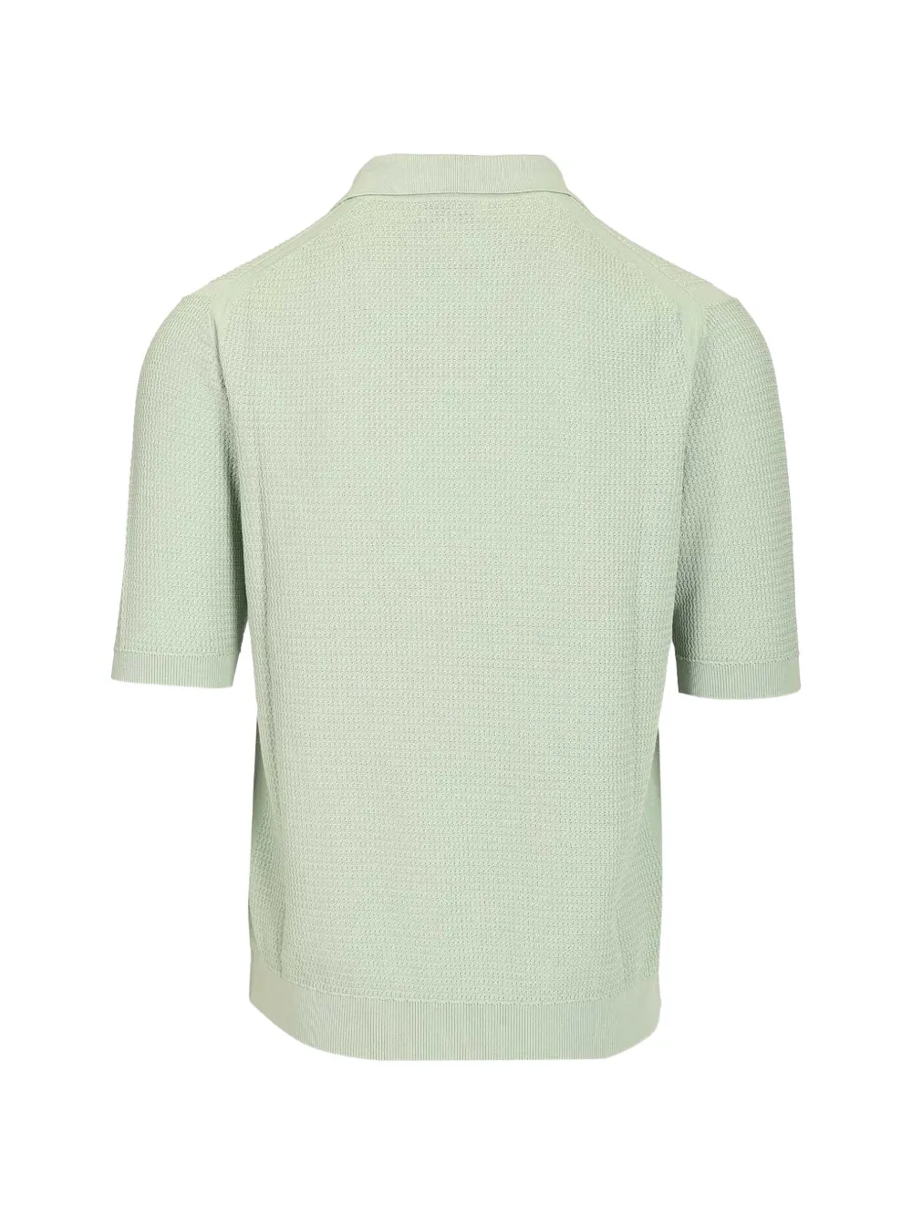 Ballantyne Gebreid T-shirt met wafel-patroon Groen