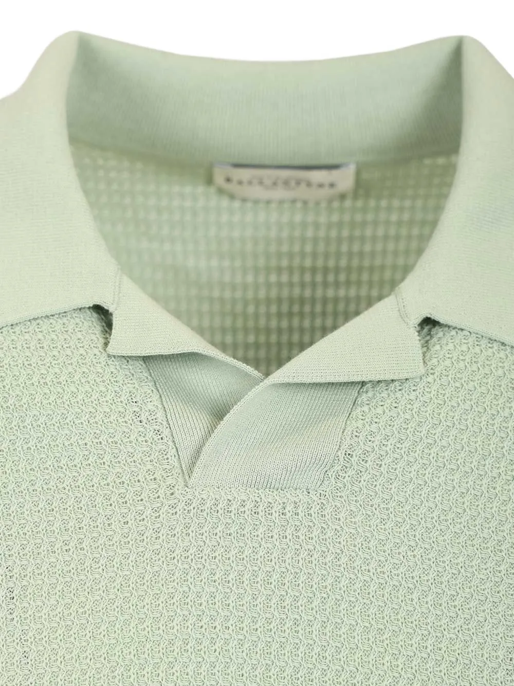 Ballantyne Gebreid T-shirt met wafel-patroon Groen
