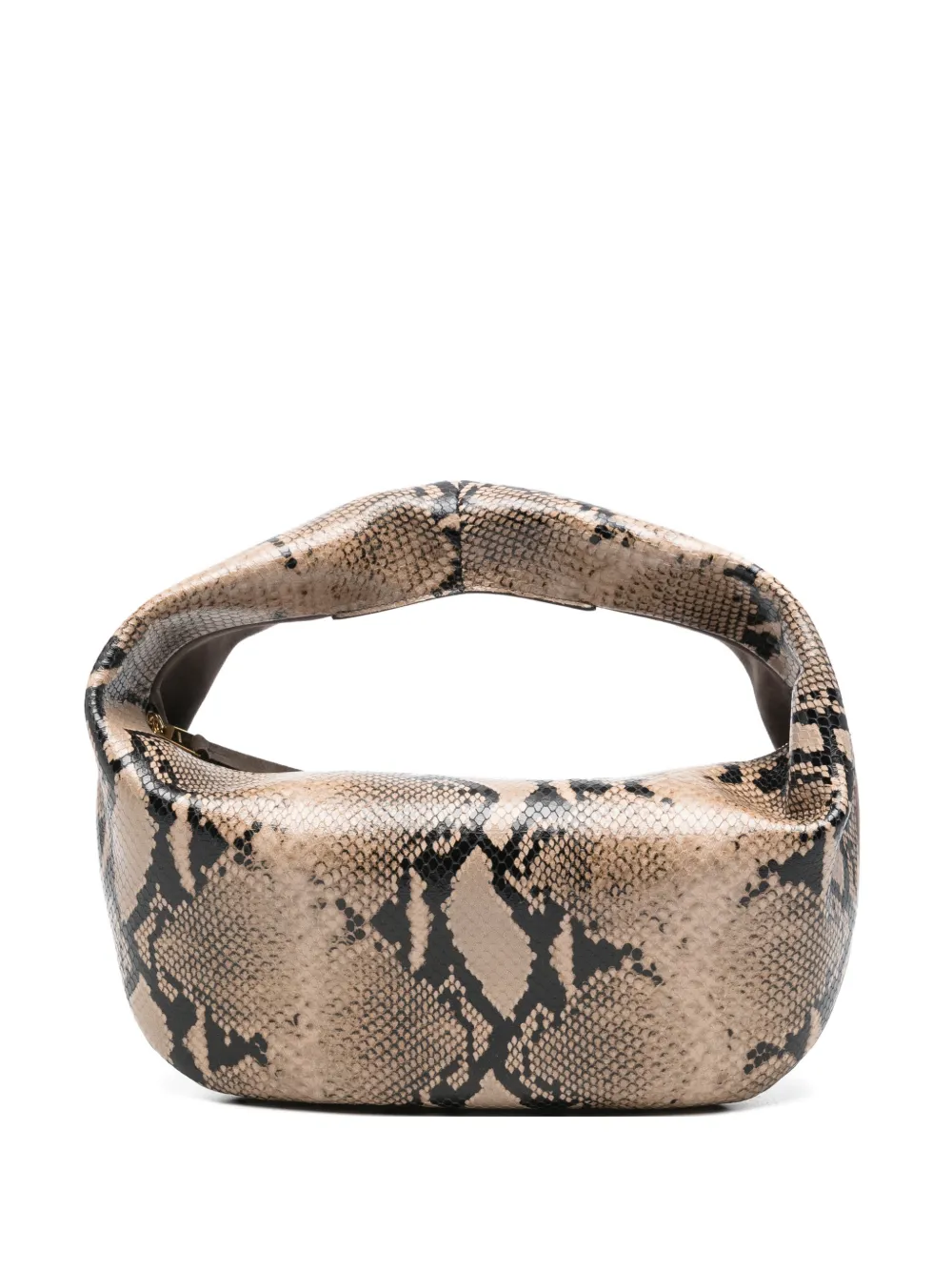 KHAITE medium Olivia snake-effect tote bag - Toni neutri