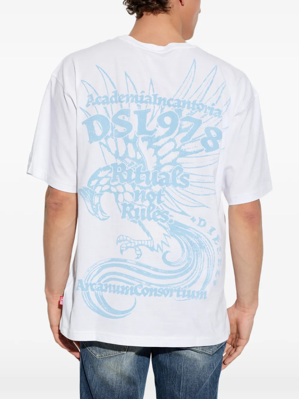 Diesel T-shirt met grafische print Wit