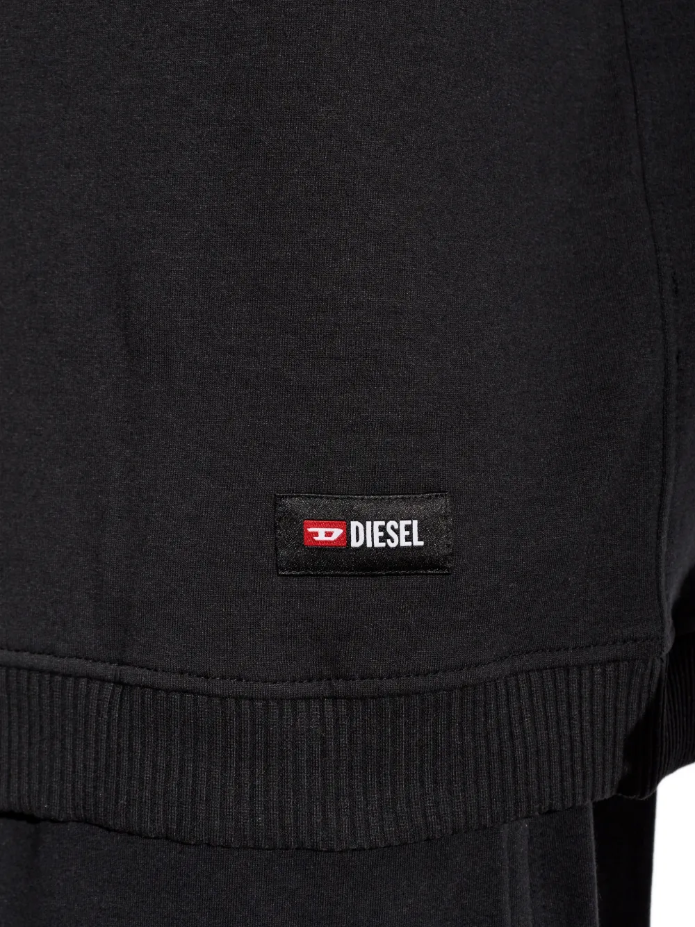 Diesel Willy-D-Core sweater met logopatch Zwart