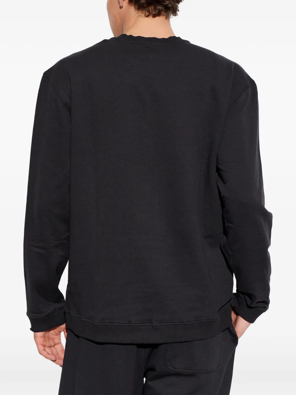 Diesel Willy-D-Core sweater met logopatch Zwart