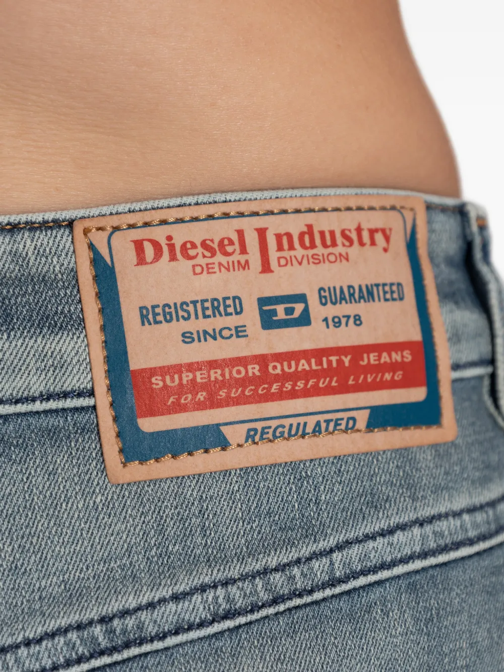 Diesel 1973 D-Partt bootcut jeans Blauw