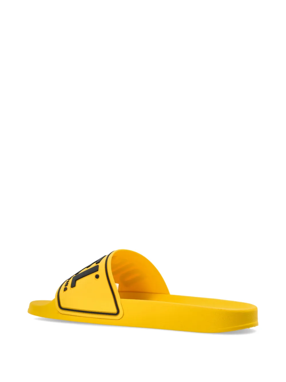 Diesel Sa-Mayemi slippers met logoprint Geel