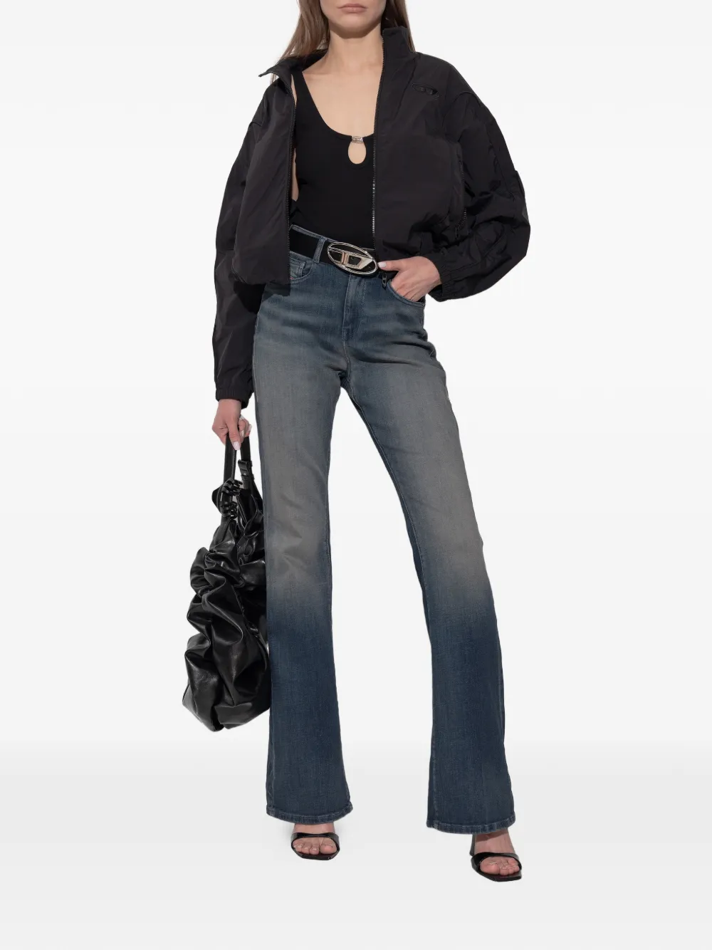 Diesel 1973 D-PARTT flared jeans Blauw
