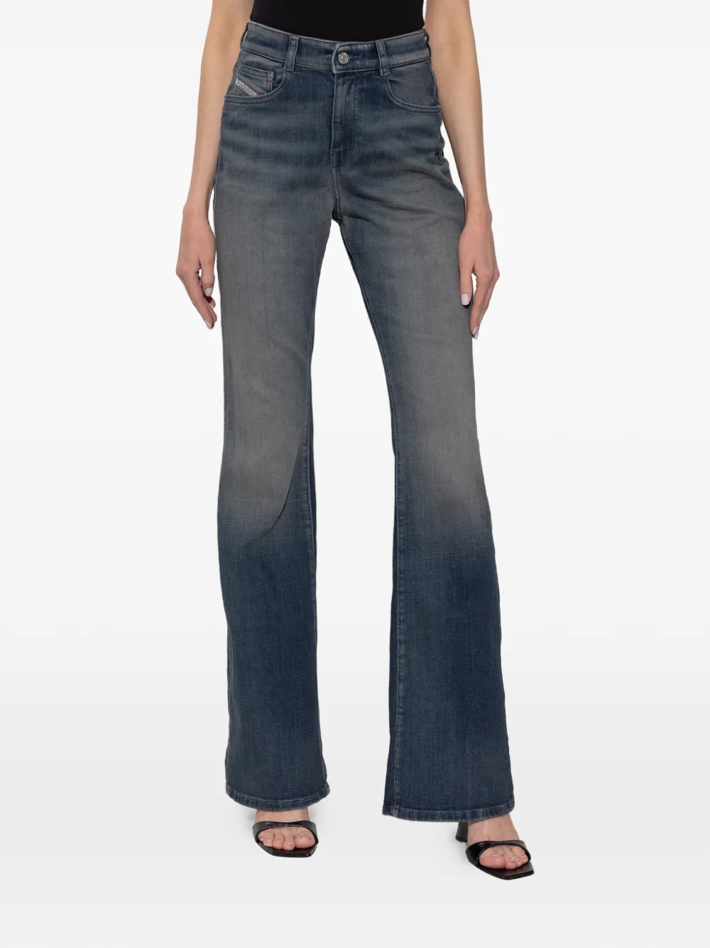 Diesel 1973 D-PARTT flared jeans Blauw