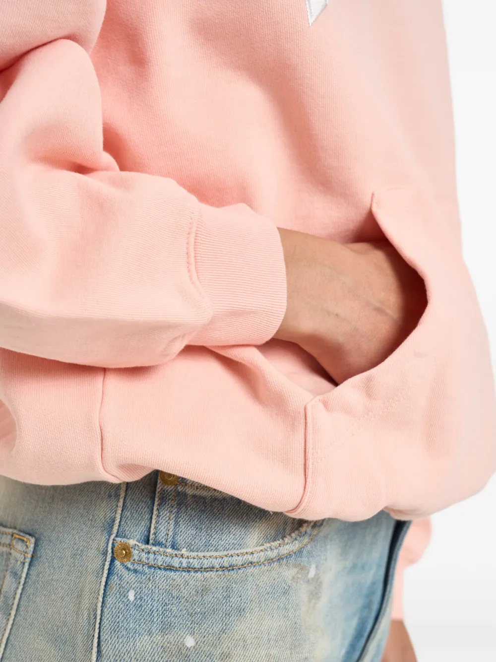 ANINE BING Harvey hoodie met logopatch Roze