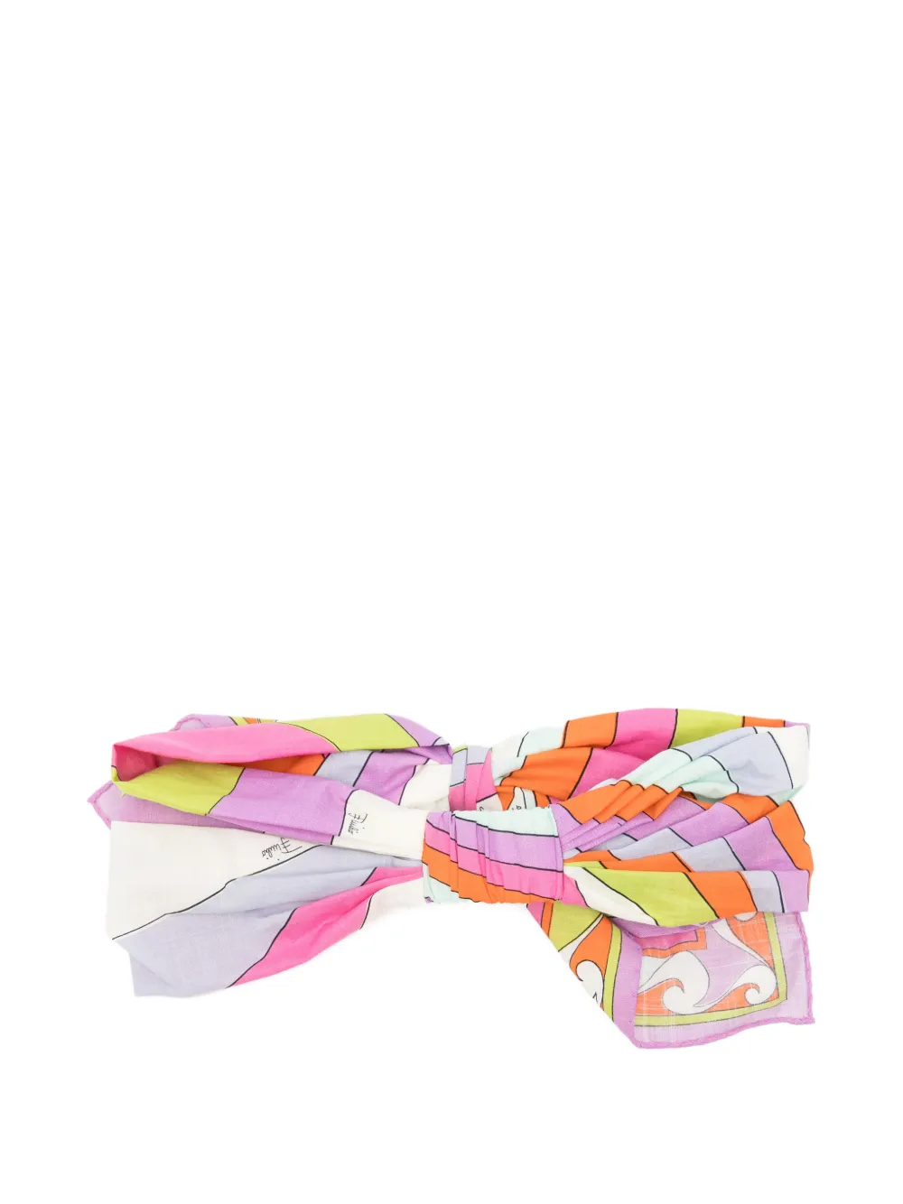 PUCCI Geknoopte haarband met Iride-print Roze