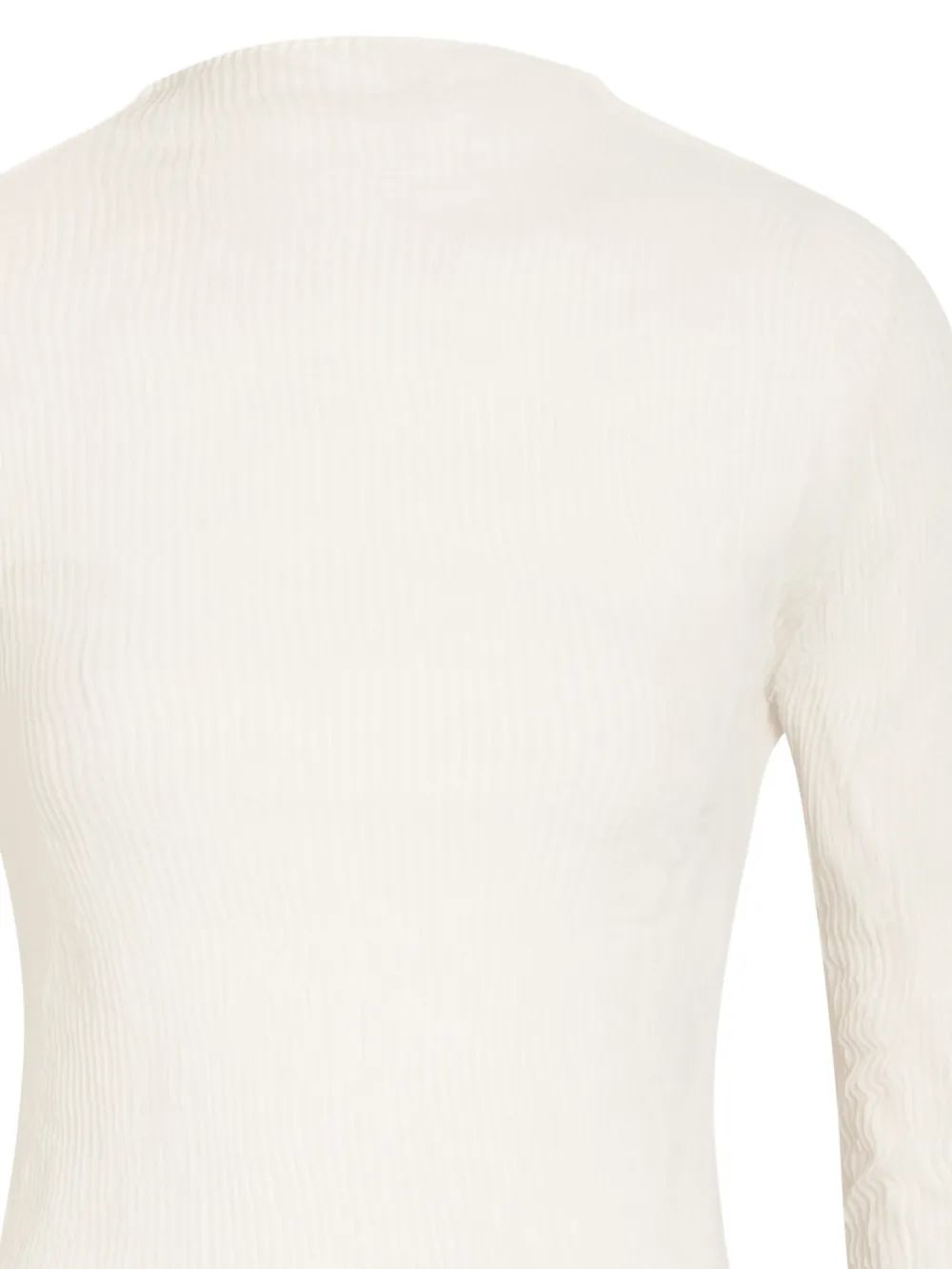 Issey Miyake Geplooide top Wit
