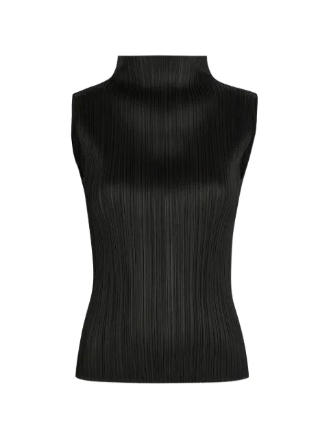 Issey Miyake pleated high-neck top