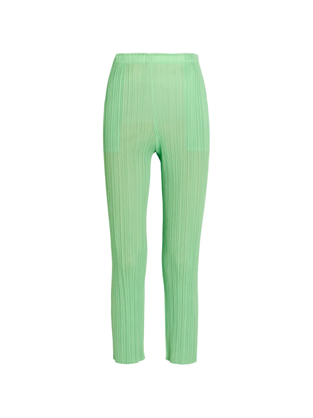 Issey Miyake pleated-design trousers - Verde