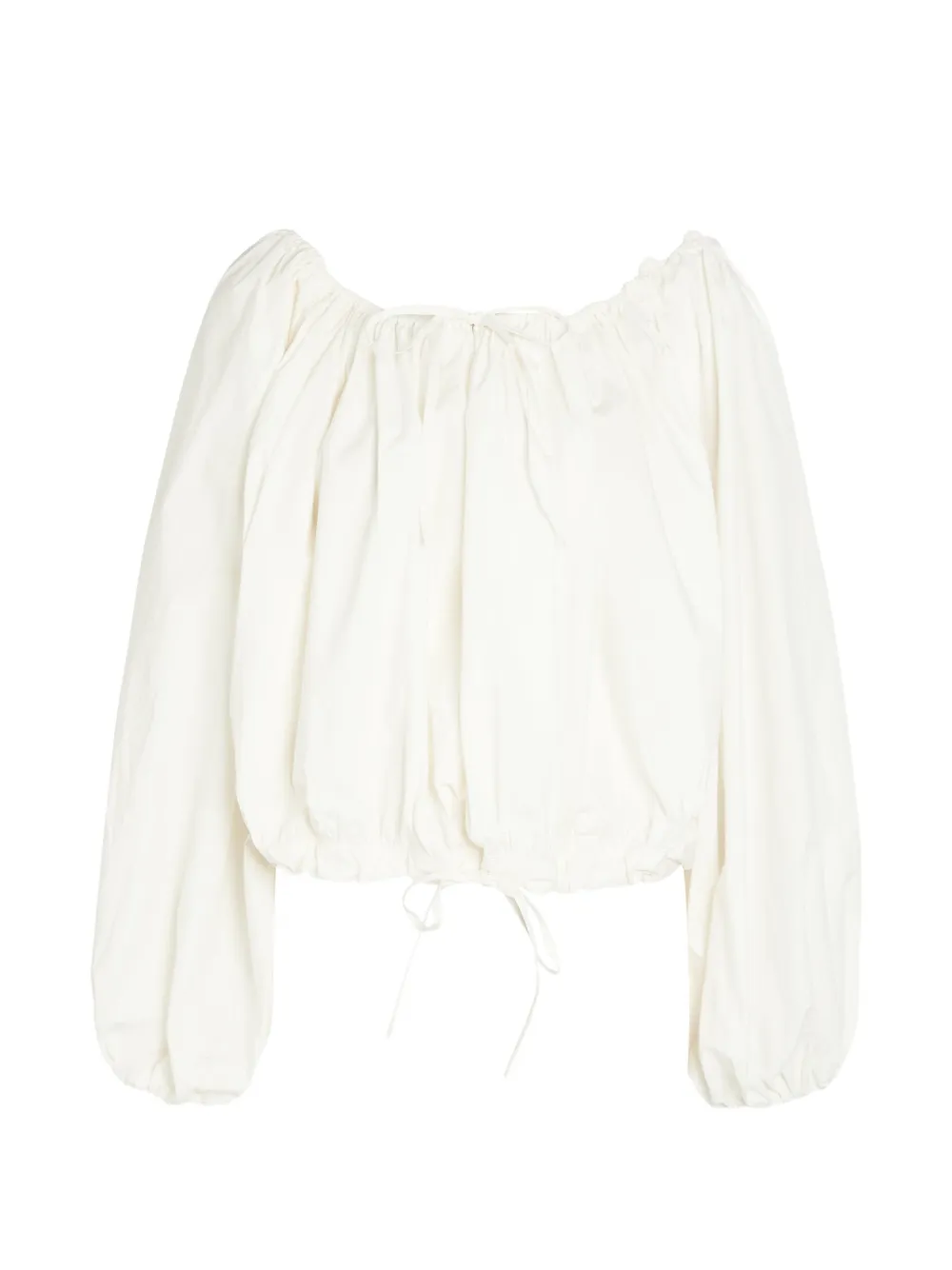Bernadette Ally drawstring-hem blouse - Bianco