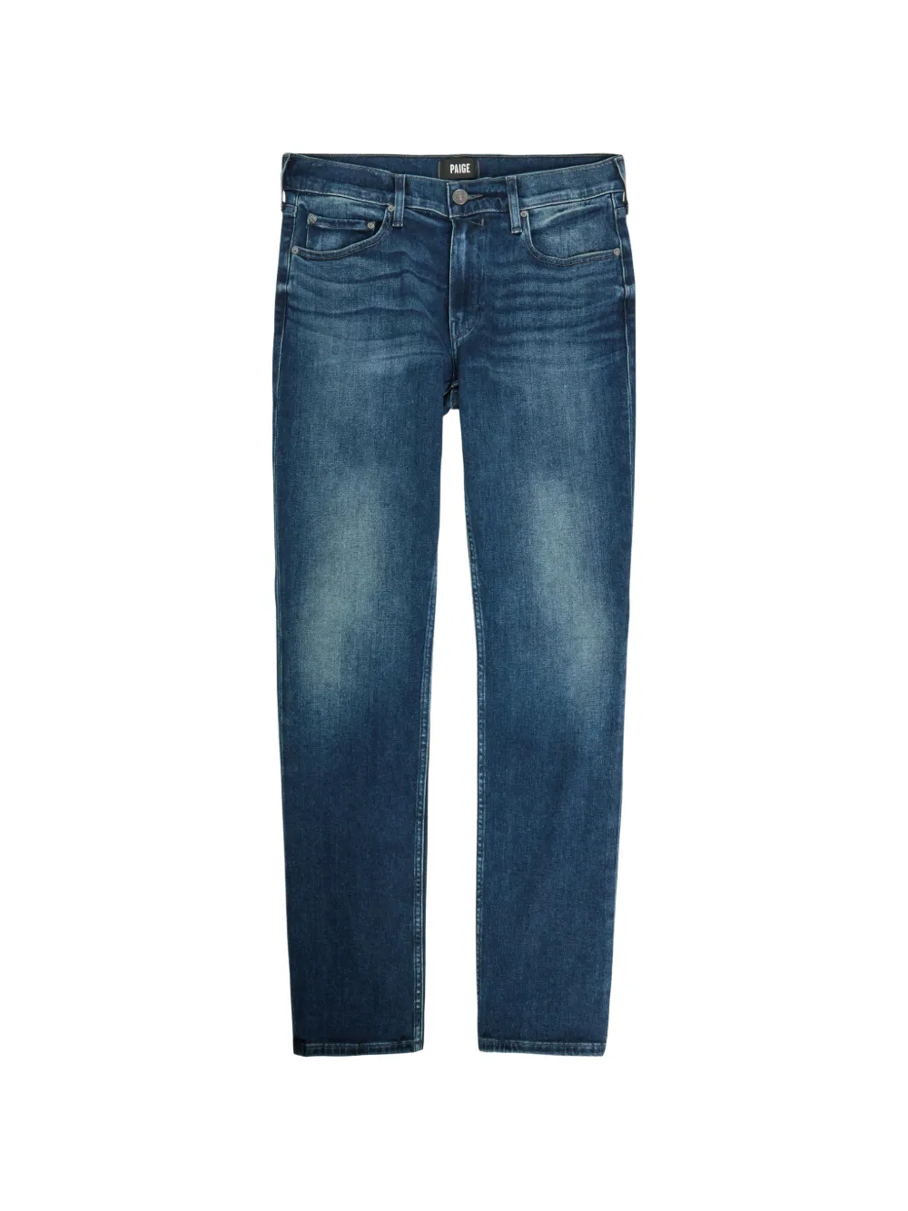 PAIGE Lennox faded slim-fit jeans - Blu