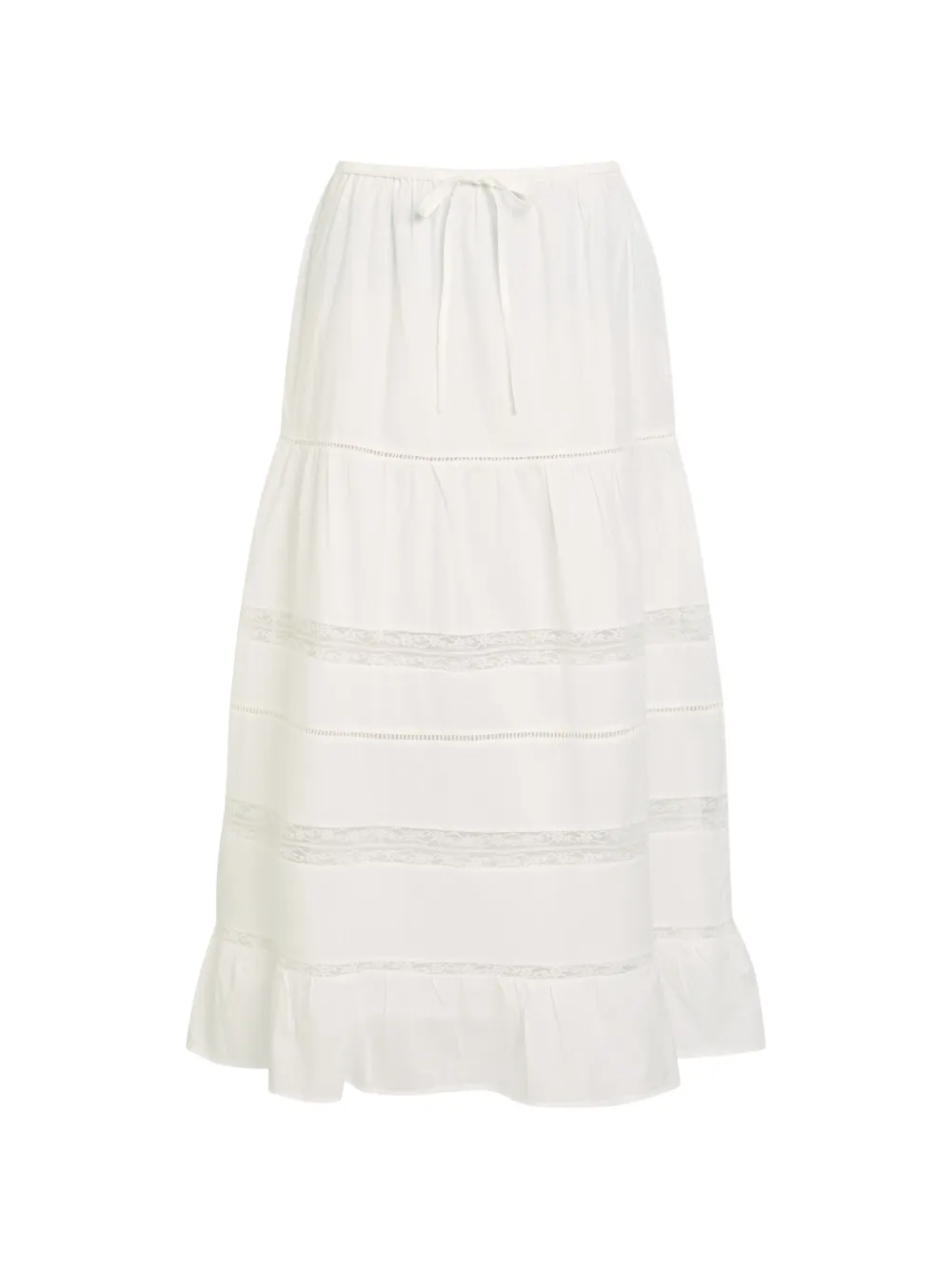 Rails Hettie lace-trim maxi skirt - Weiß
