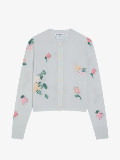 Bernadette Clemence floral-intarsia cardigan