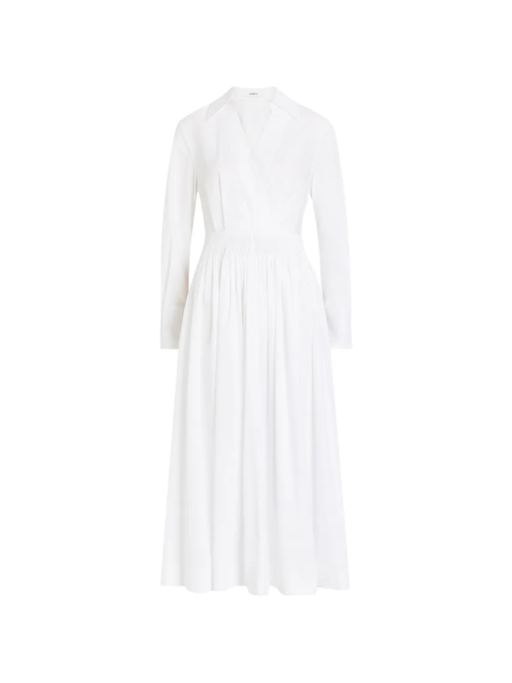 JOSEPH Kathe smocked midi dress - Bianco