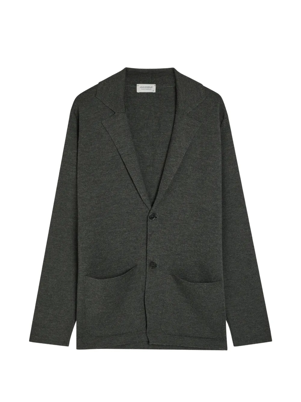 John Smedley Narah notched-lapel cardigan - Grigio