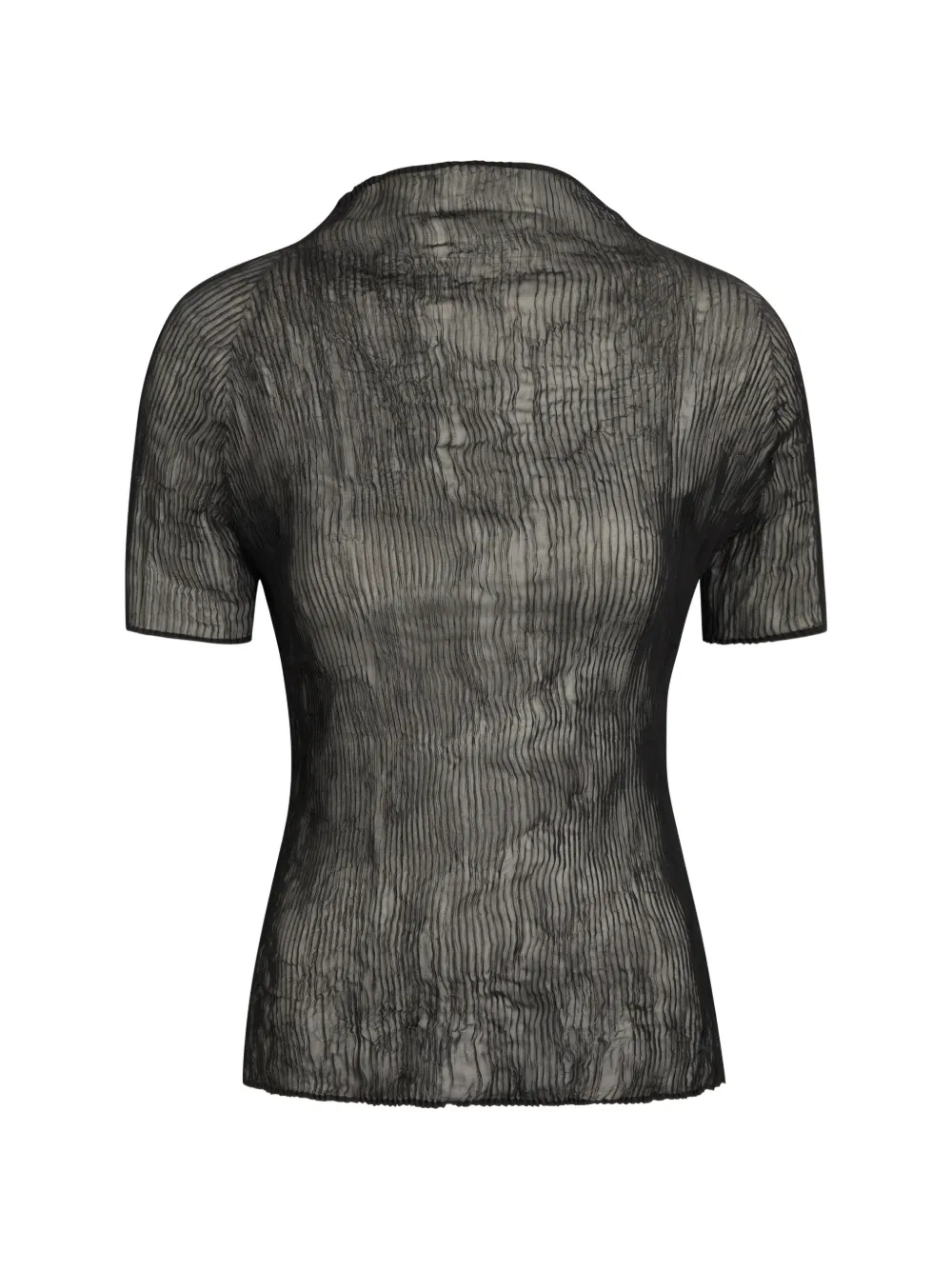 Issey Miyake plissé-effect T-shirt - Nero