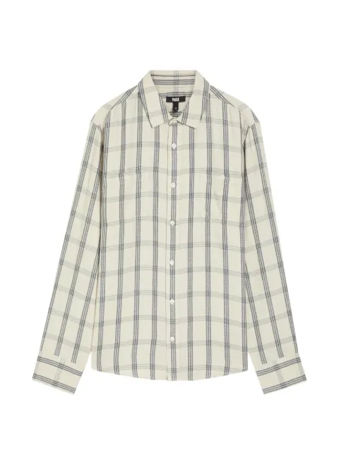 PAIGE Everett check-pattern long-sleeve shirt