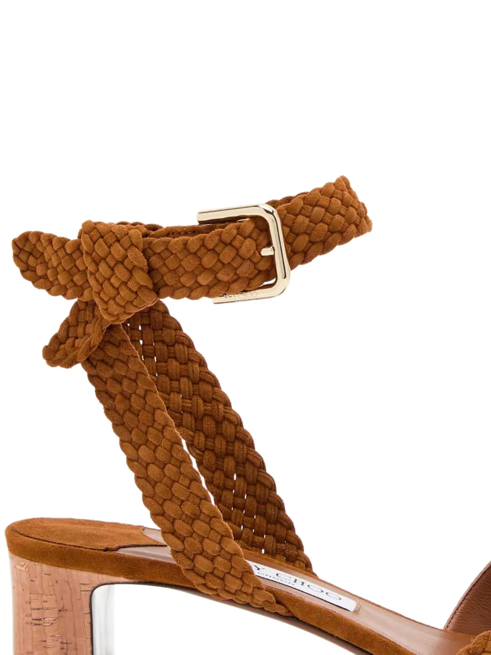 Jimmy Choo Rori braided suede sandals Bruin