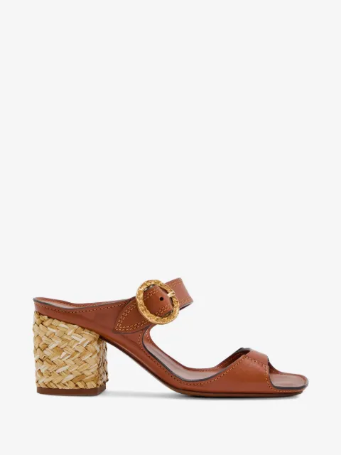ZIMMERMANN Solena buckle-fastening woven-heel sandals