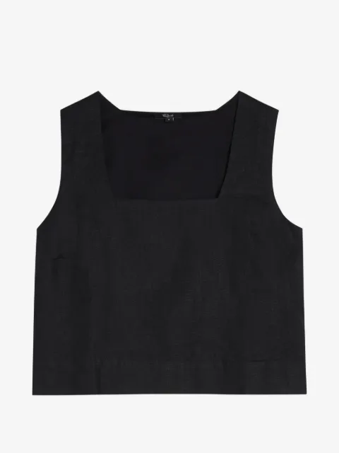 Rails top sin mangas con cuello cuadrado