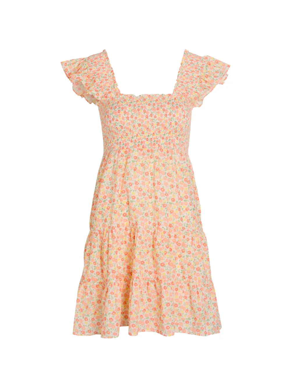 Rixo shirred-bodice dress - Toni neutri