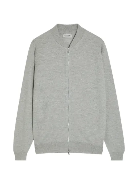 John Smedley zip-up cardigan