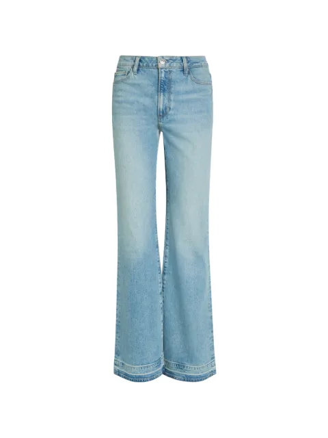 PAIGE Sofia faded-effect flared-leg jeans