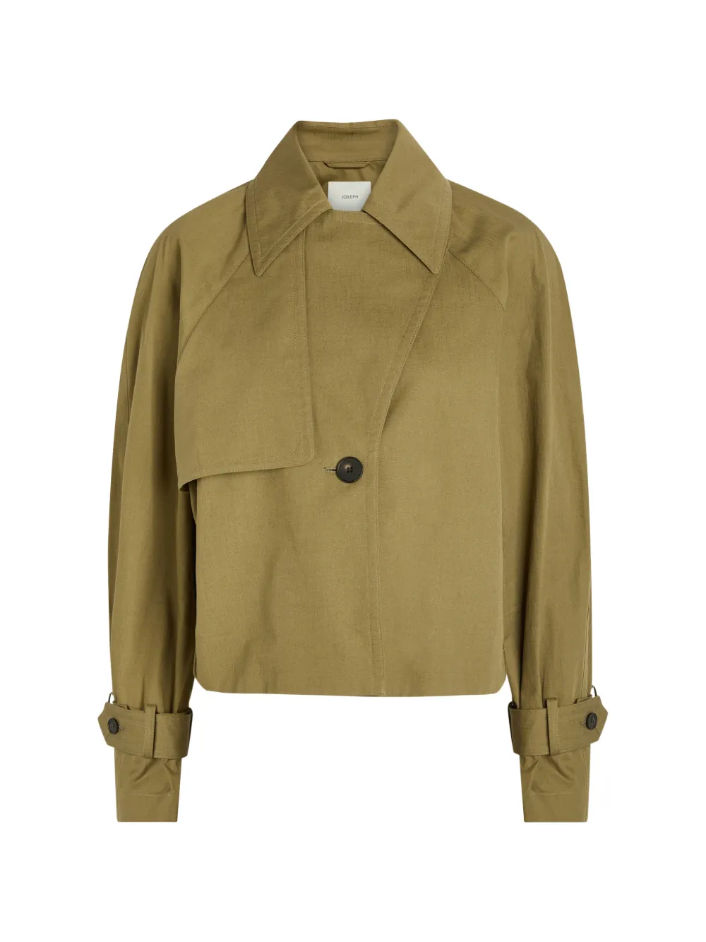 JOSEPH Suber Light oversized cropped jacket - Verde