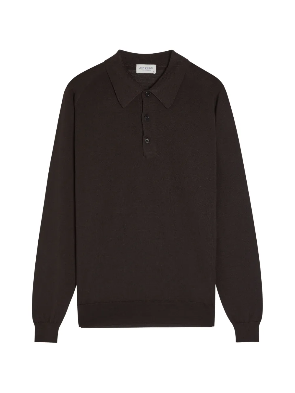 John Smedley Caverhill polo-collar sweatshirt - Marrone