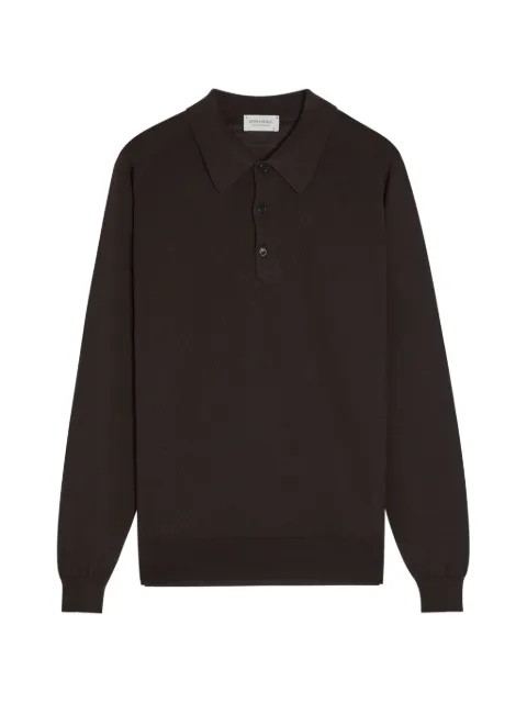 John Smedley Caverhill polo-collar sweatshirt