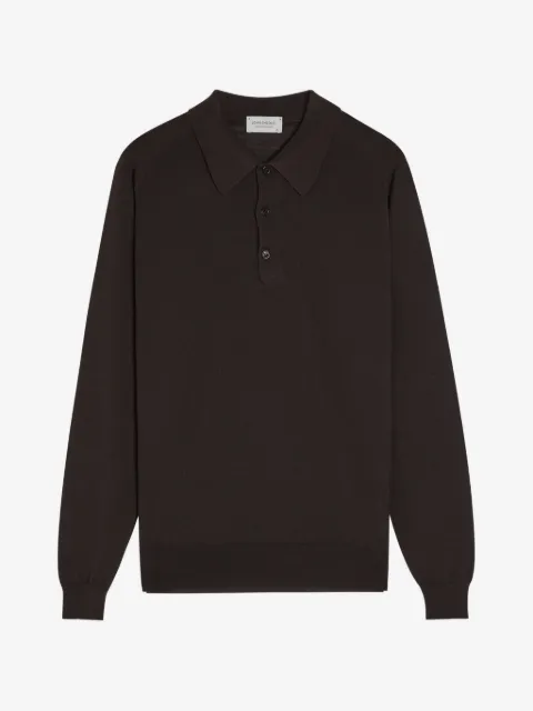 John Smedley Caverhill polo-collar sweatshirt
