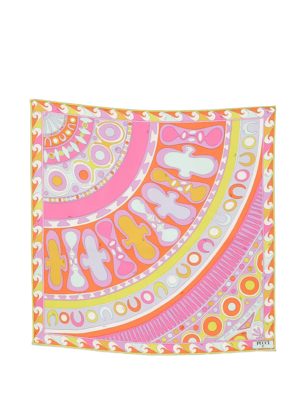 PUCCI geometric-print scarf - Pink