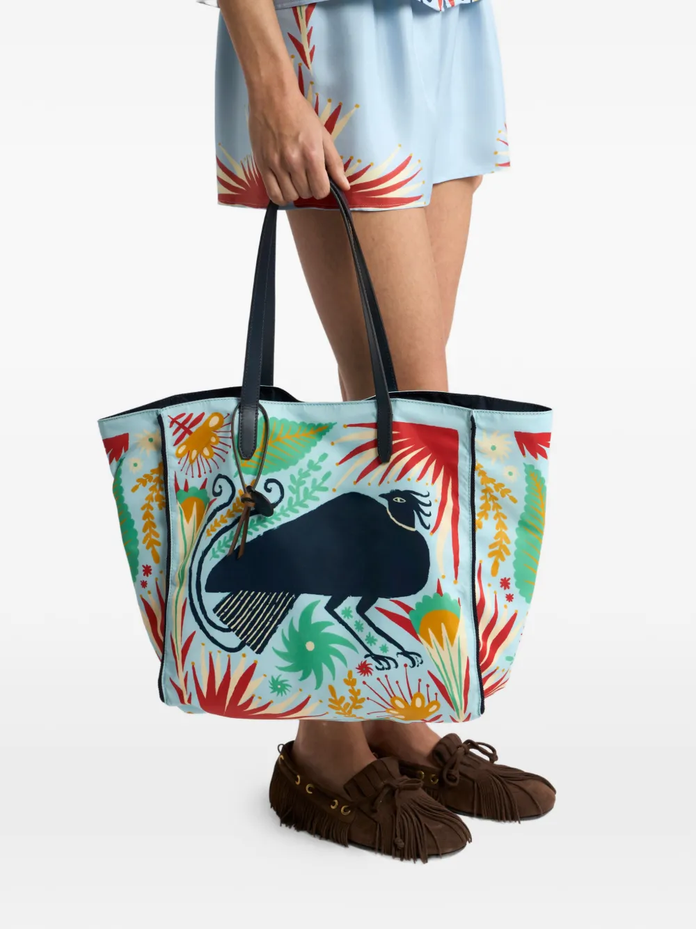  Etro Bolso Shopper Tabby Booth Unfold Me - Azul 