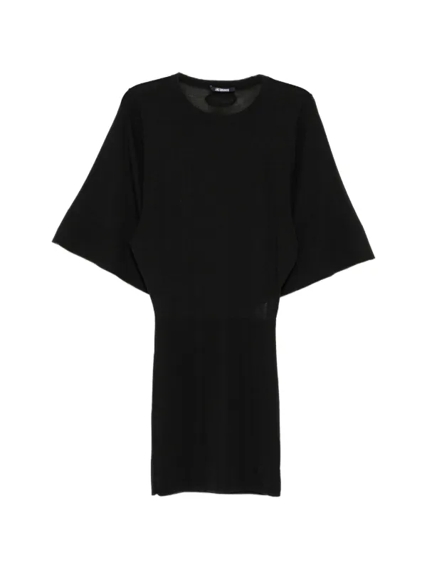 batwing knitted dress Jacquemus batwing-sleeve | Black DISCOUNT ELIGIBLE