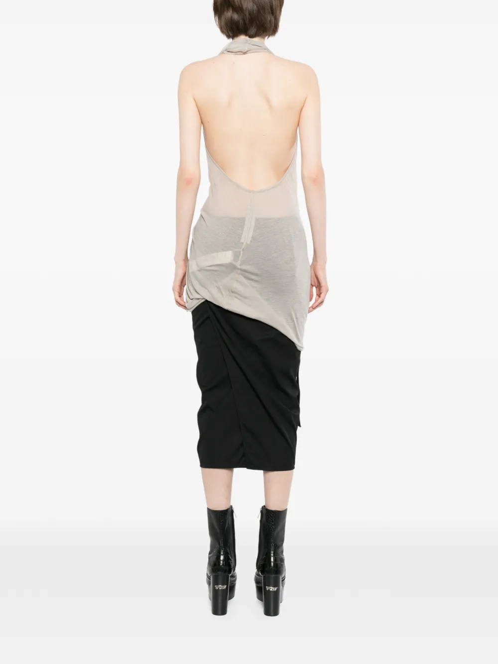 Rick Owens Sunburn tanktop met halternek Grijs