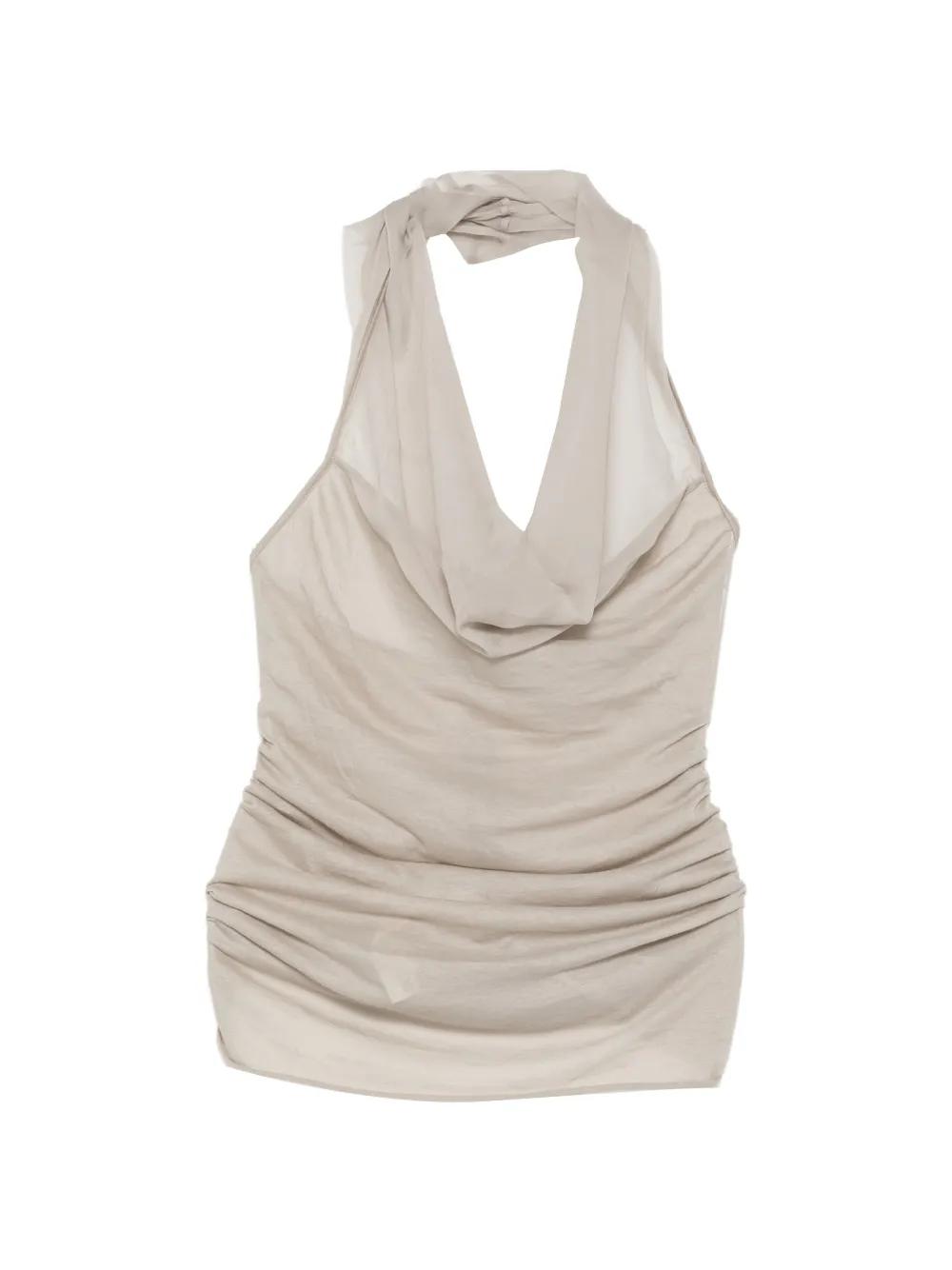 Rick Owens sunburn halter tahnk top - Grey