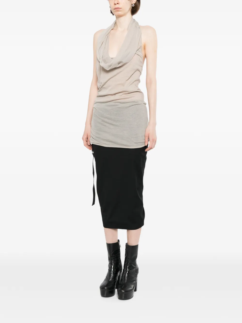 Rick Owens Sunburn tanktop met halternek Grijs
