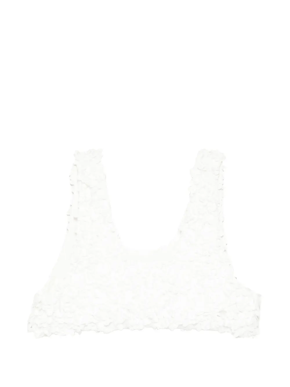 Enföld Top corto con paillettes - Bianco